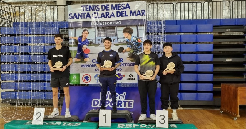 Podio masculino en Santa Clara del Mar